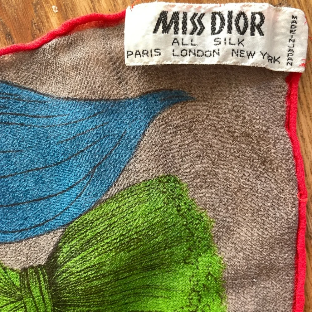 Vintage Miss Dior scarf, silk, 1980’s